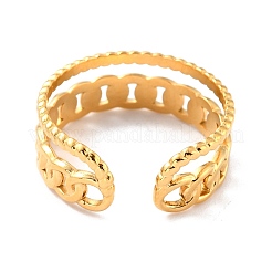 Ion Plating(IP) 304 Stainless Steel Finger Rings&nbsp;X-RJEW-L102-34G