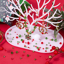 Christmas Theme Mixed Styles Electroplate Glass Beads&nbsp;EGLA-SC0001-35