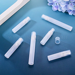 6個 3スタイル PPプラスチック香水スプレーボトル  詰め替え可能な液体容器  ねじ蓋付き  ホワイト  7.2~11.9x1.55~1.6cm  容量：3~10ミリリットル&nbsp;MRMJ-TADJ0001-002