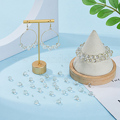 Electroplate Transparent Glass Beads Strands&nbsp;EGLA-FI0001-01A