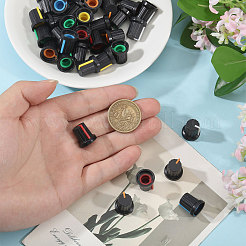 120個 6色プラスチックギターノブキャップ  ポテンショメータ制御回転ノブ  ミックスカラー  16x14.5mm  内径：5.5mm  20個/カラー&nbsp;AJEW-CA0005-26