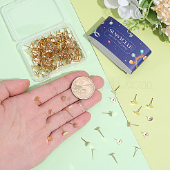 200Pcs 304 Stainless Steel Stud Earring Findings&nbsp;STAS-SC0021-56