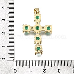 Brass Pave Cubic Zirconia Pendants&nbsp;CU-CBAE7DF-11G-B
