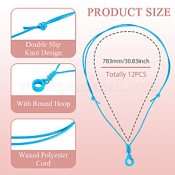 12Pcs Waxed Polyester Cord Pen String&nbsp;HJEW-TAC0147