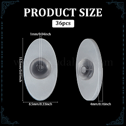 36Pcs Acrylic Ear Nut for Women&nbsp;FIND-FG0004-77