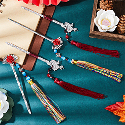 4Pcs 2 Style Alloy Bookmarks&nbsp;AJEW-GF0007-98
