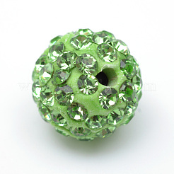 Polymer Clay Pave Rhinestone Beads&nbsp;X-RB-Q197-10mm-13