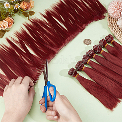Plastic Long Straight Hairstyle Doll Wig Hair&nbsp;DIY-WH0656-99B