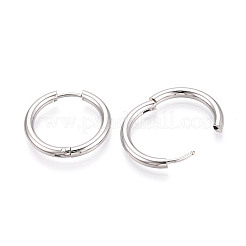 304 Stainless Steel Hoop Earrings&nbsp;EJEW-T048-24C-P