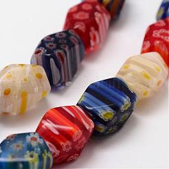 Handmade Millefiori Glass Bead Strands&nbsp;LAMP-G100-05