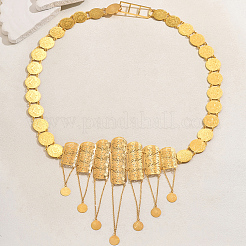 Luxurious Elegant Zinc Alloy & Brass Material Floral Tassel Coin Pendant Waist Chains for Women&nbsp;ZU0356