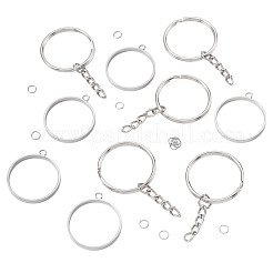 5Pcs 304 Stainless Steel Open Back Bezel Pendants&nbsp;STAS-TAD0001-01G