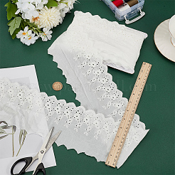 5 Yards Cotton Embroidery Flower Ribbons&nbsp;OCOR-MA0001-34A