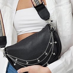 Iron & Brass Star Tassel 3 Layer Pants Chains for Jeans with Alloy Swivel Lobster Claw Clasps&nbsp;HJEW-YW00426