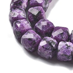 Dyed Natural Sesame Jasper Imitation Charoite Beads Strands&nbsp;G-C179-B03-01