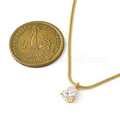 Brass Cubic Zirconia Charms Necklace&nbsp;NJEW-JN04919