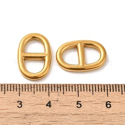 304ステンレススチールバックル留め具  ウェビング用  ストラップバッグ  服飾材料  オーバル  ゴールドカラー  17.5x11.5x2.5mm  穴：13x6.5mm&nbsp;STAS-O006-01A-G