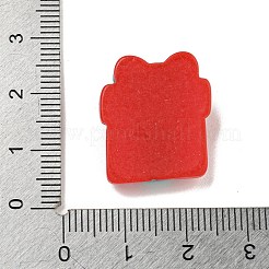 クリスマステーマの不透明樹脂デコデンカボション  ギフト用の箱  21x18.5x7.5mm&nbsp;CRES-B022-06A