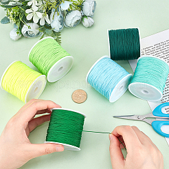 6 Rolls 6 Colors Braided Nylon Thread&nbsp;NWIR-PH0002-07A