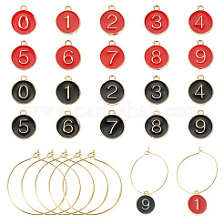 2 Sets Alloy Enamel Charms&nbsp;ENAM-TA0002-80