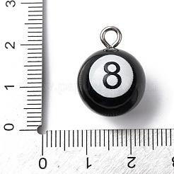 Sports Opaque Resin Pendants&nbsp;RESI-A050-03