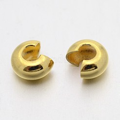 アイアン製つぶし玉カバーカシメ玉カバー  ミックスカラー  ミックスカラー  直径5mm  穴：1.5mm&nbsp;IFIN-X0031-5mm