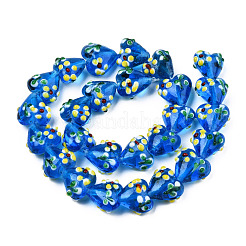 Handmade Bumpy Lampwork Beads Strands&nbsp;LAMP-N029-011B