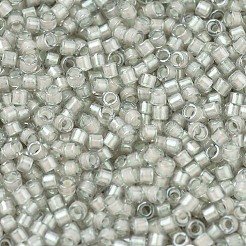 MIYUKIデリカビーズ  シリンダー  日本製シードビーズ  11/0  （db1711)パールライニンググレーミストab  1.3x1.6mm  穴：0.8mm  約2000PCS /ボトル  10 G /ボトル&nbsp;SEED-JP0008-DB1711