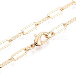 Brass Paperclip Chains&nbsp;MAK-S072-11B-G