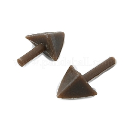 プラスチック工芸品 ひよこの口  人形作り用品  矢印  ココナッツブラウン  17x7mm&nbsp;DOLL-PW0001-310A-04