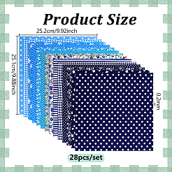28Pcs 2 Styles Cotton Fabric&nbsp;DIY-PH0036-28