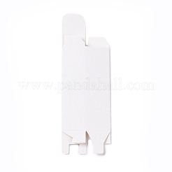 厚紙紙のギフトボックス  クッキー用  グッズ  ギフトストレージ  長方形  ホワイト  2.6x2.6x9.1cm&nbsp;CON-C019-02A