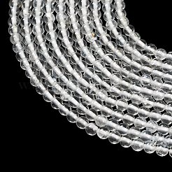 ナチュラルホワイトトパーズビーズ連売り  スムーズなラウンド  3~3.5mm  穴：0.6mm  約115個/連  15.35''（39センチメートル）&nbsp;G-P627-3mm-02