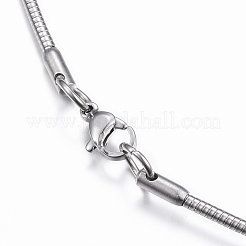 Non-Tarnish 304 Stainless Steel Snake Chain Necklaces&nbsp;NJEW-G310-09P