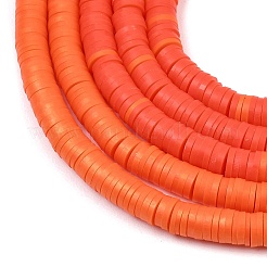 Flat Round Handmade Polymer Clay Beads&nbsp;CLAY-XCP0001-34