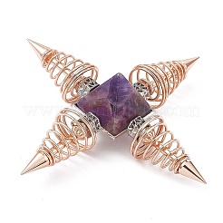 Rose Gold Brass Spritual Energy Generator&nbsp;DJEW-P003-01RG-04