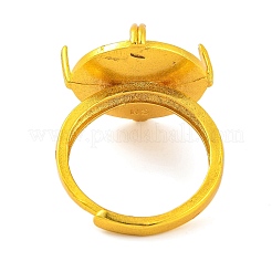Brass Adjustable Ring Components&nbsp;KK-G502-06G