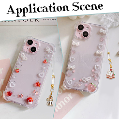 16Pcs 8 Style Cat Alloy Enamel Mobile Straps&nbsp;HJEW-SC00125