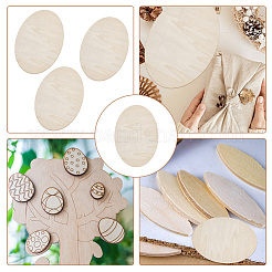 Unfinished Beech Wooden Blank Slices&nbsp;WOOD-WH0124-47A