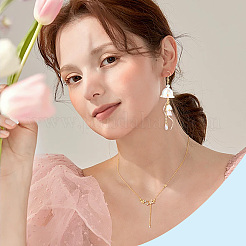 60 個の UV メッキアクリルビーズキャップ  花  透明  24x15.5mm  穴：3mm  内径：16.5mm&nbsp;PACR-SC0001-07