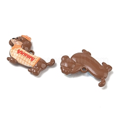焼き付け塗装とプリント合金ペンダント  ダックスフント犬チャーム  ミックスカラー  16x20.5x4mm  穴：4mm&nbsp;AL-CBAEEC0-02