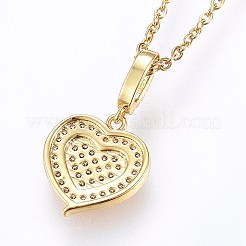 304 Stainless Steel Pendant Necklaces&nbsp;X-NJEW-H486-24G