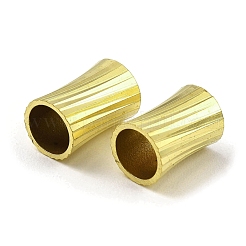 真鍮製チューブビーズ  大穴ビーズ  コラム  ゴールドカラー  13x8.5mm  穴：7mm&nbsp;KK-D040-08G