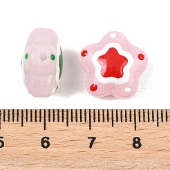 Painted Imitation Jade Glass Beads&nbsp;GL-CBA4370-07