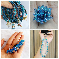 6 Strands 3 Styles Glass Beads Strands&nbsp;EGLA-TA0013-71B