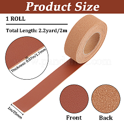 2M PVC Imitation Leather Ribbons&nbsp;SRIB-WH0011-125B-03