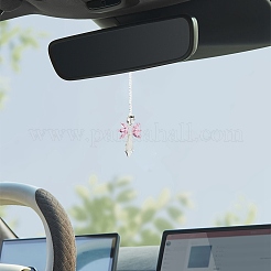 1Pc Glass Angel Pendant Decorations&nbsp;HJEW-DJ0001-17B