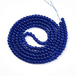 Baking Paint Imitation Jade Glass Round Bead Strands&nbsp;DGLA-Q021-4mm-33