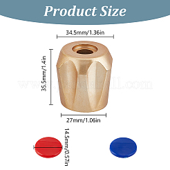 8個 2色 ABSプラスチック 浴室用冷水温水蛇口バルブコア  ミックスカラー  35.5x34.5mm  4個/カラー&nbsp;FIND-GO0004-10