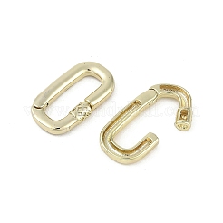 Brass Spring Gate Rings&nbsp;KK-Z078-01G
